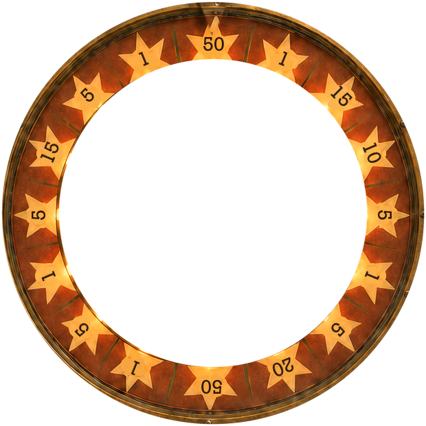 Rotating star and prize disc