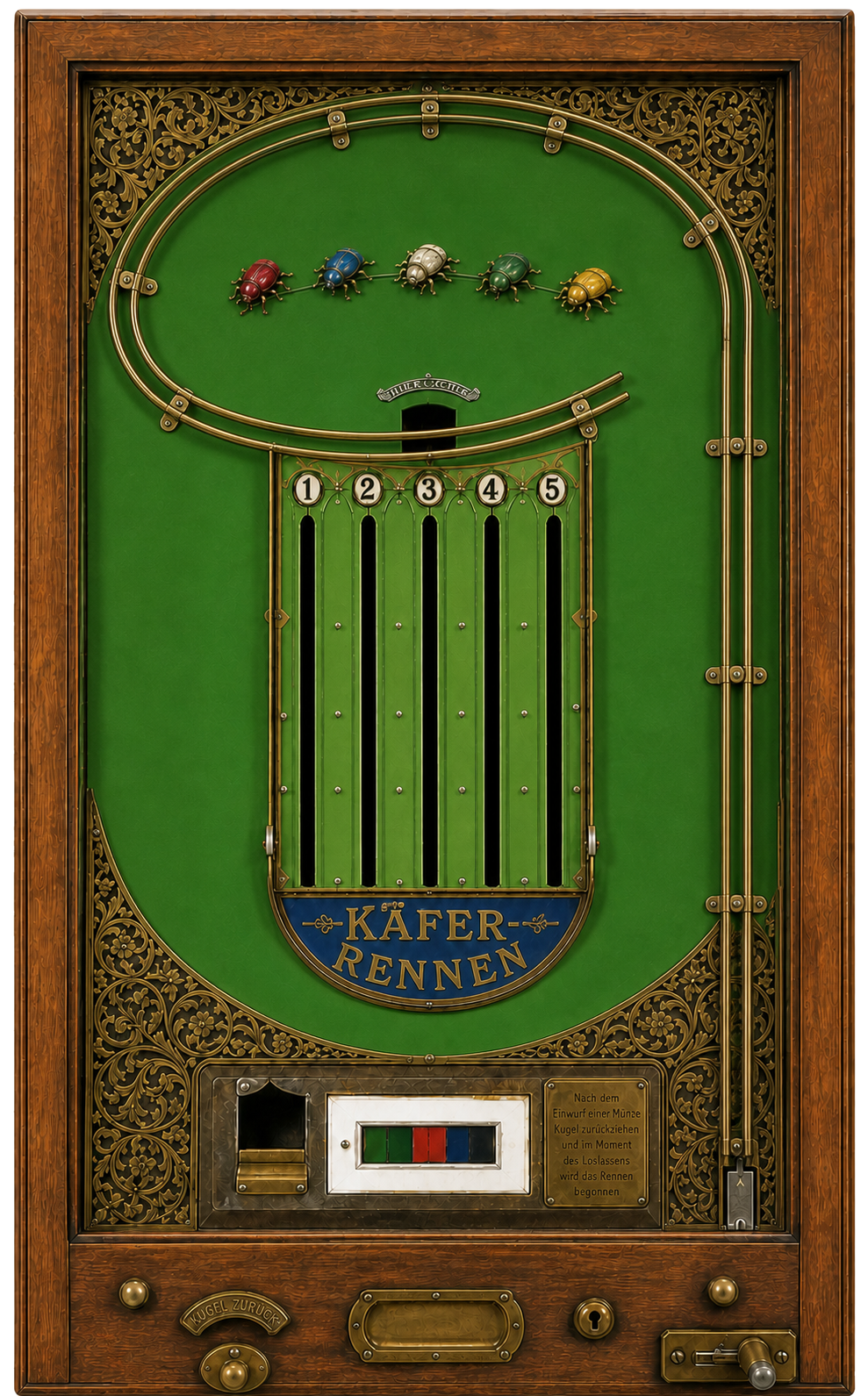Käfer-Rennen five-beetle racing machine