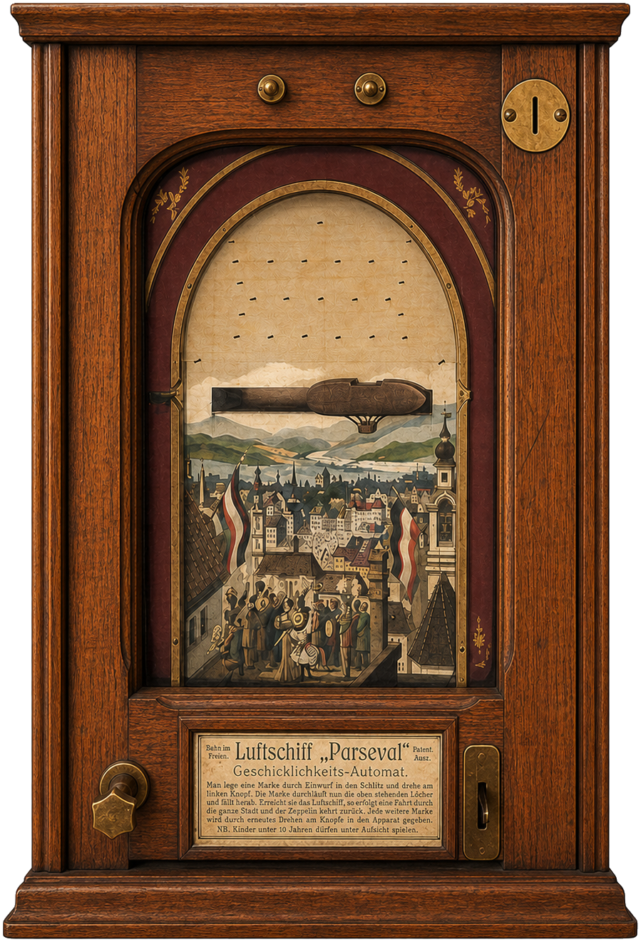 Parseval airship coin catcher