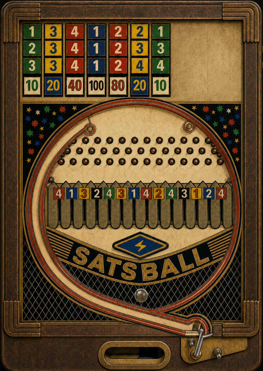 Satsball mechanical arcade machine